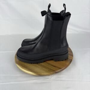Calia Peyton Chelsea Womens Pull On Black Boots Size 9 CA22WCW002-BLK Leather